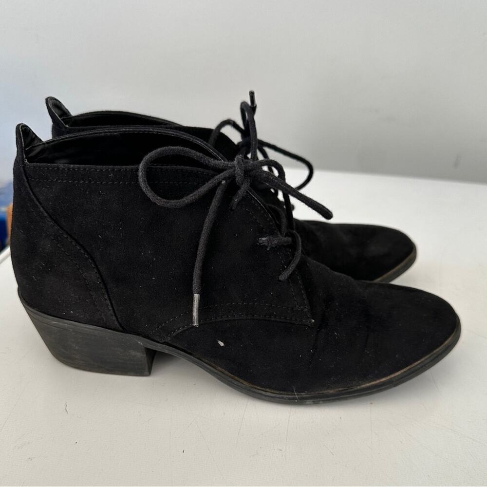 Lace up Booties- Black Size 7